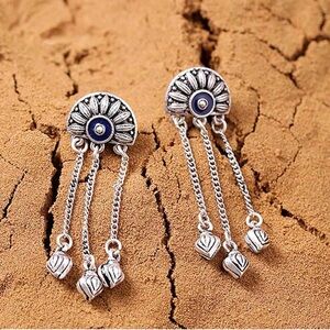 Trendy Jewels Silver Dangle Earrings
